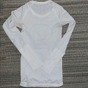 Lululemon White Long Sleeve Swiftly